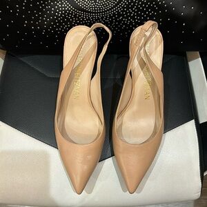 Stuart Weitzman sling back pumps